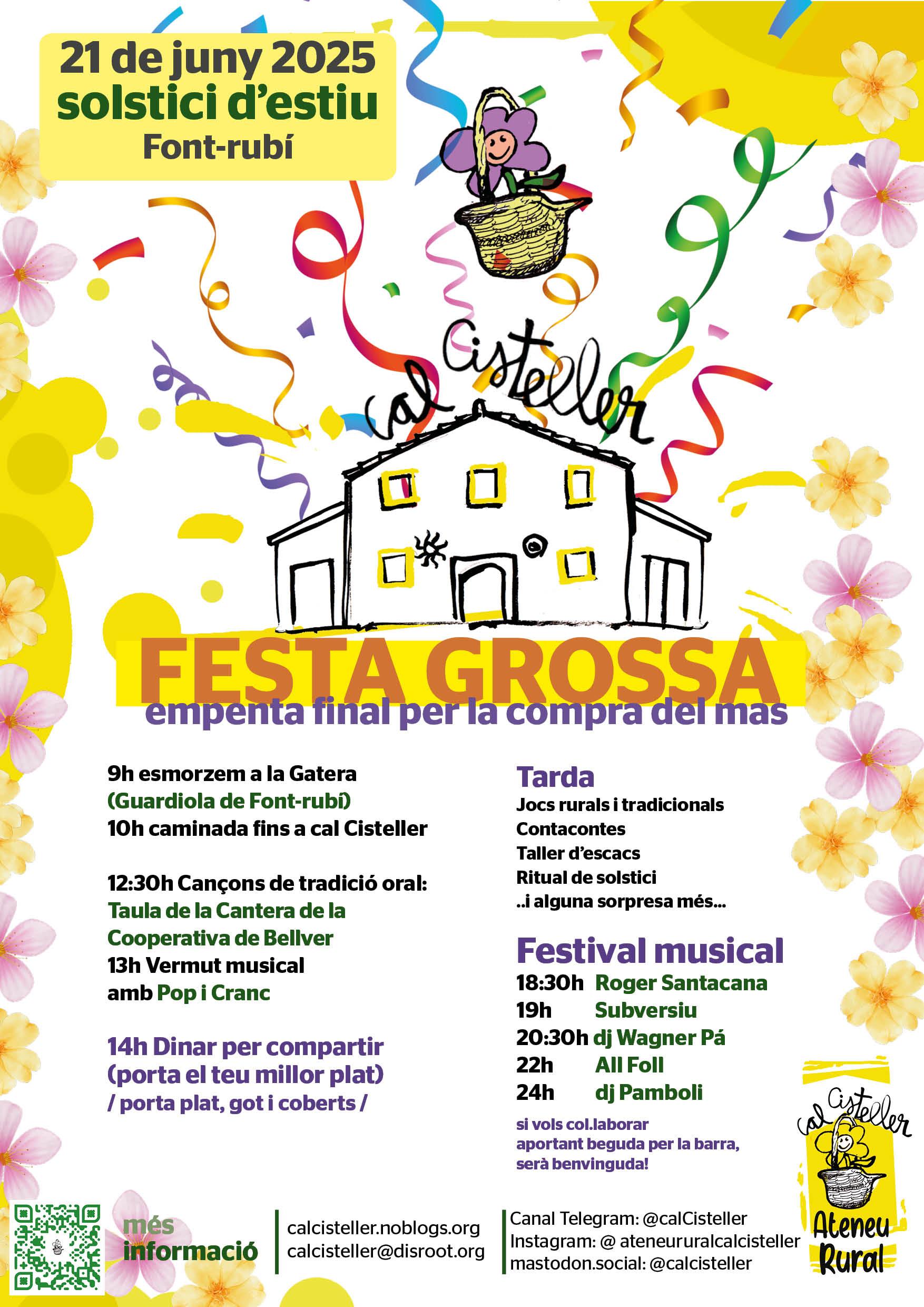 [21 juny] FESTA GROSSA – Solstici d’estiu