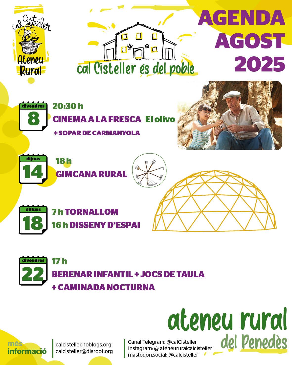 Agenda agost 2025