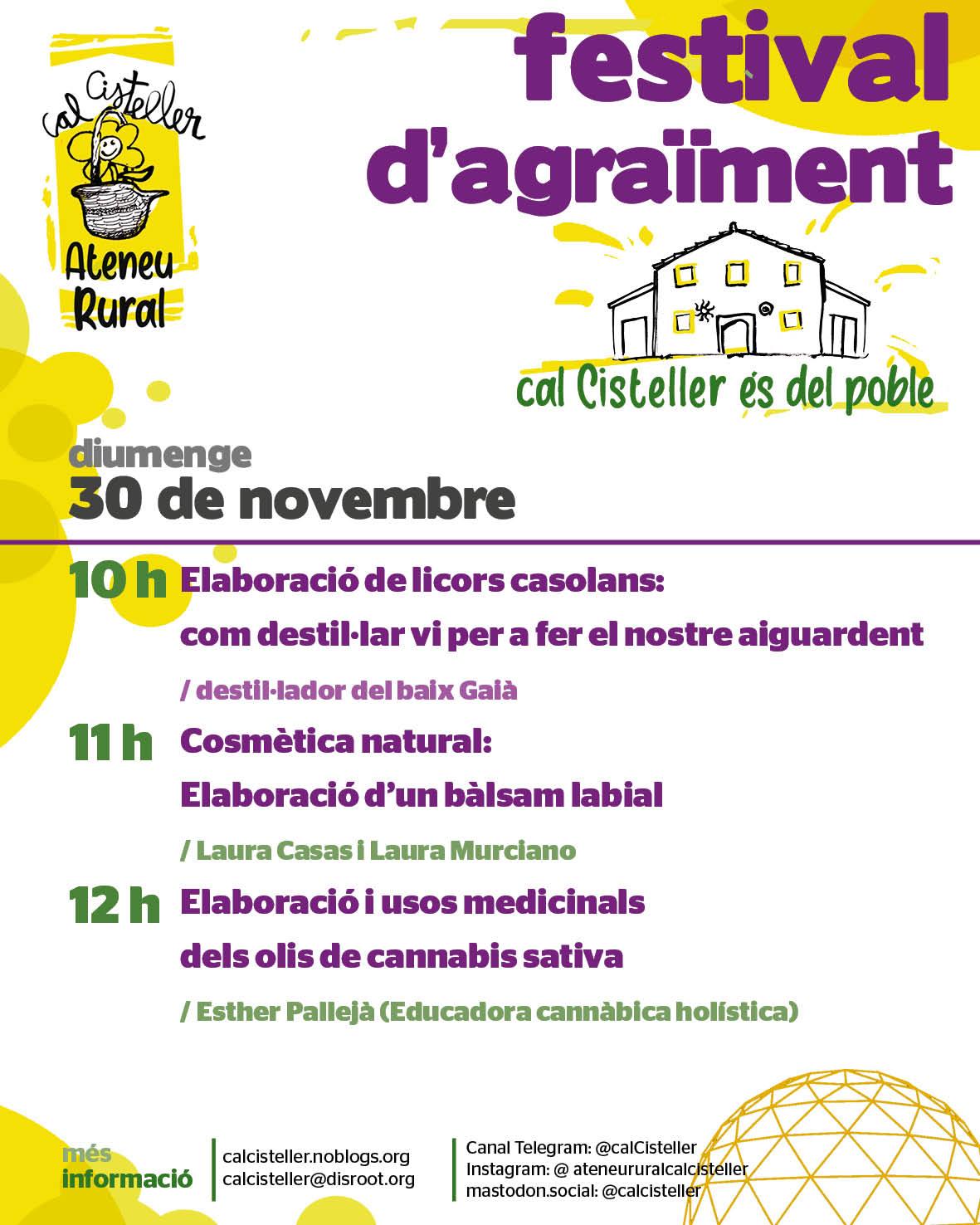 [30nov] Torna el Festival d’Agraïment
